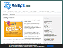 Tablet Screenshot of mobility247.com